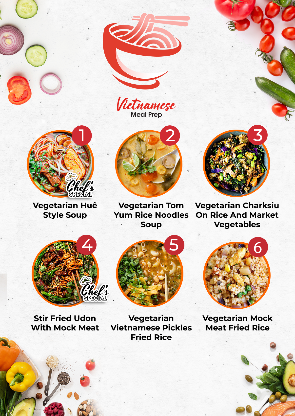 5 VEG MEALS PLAN