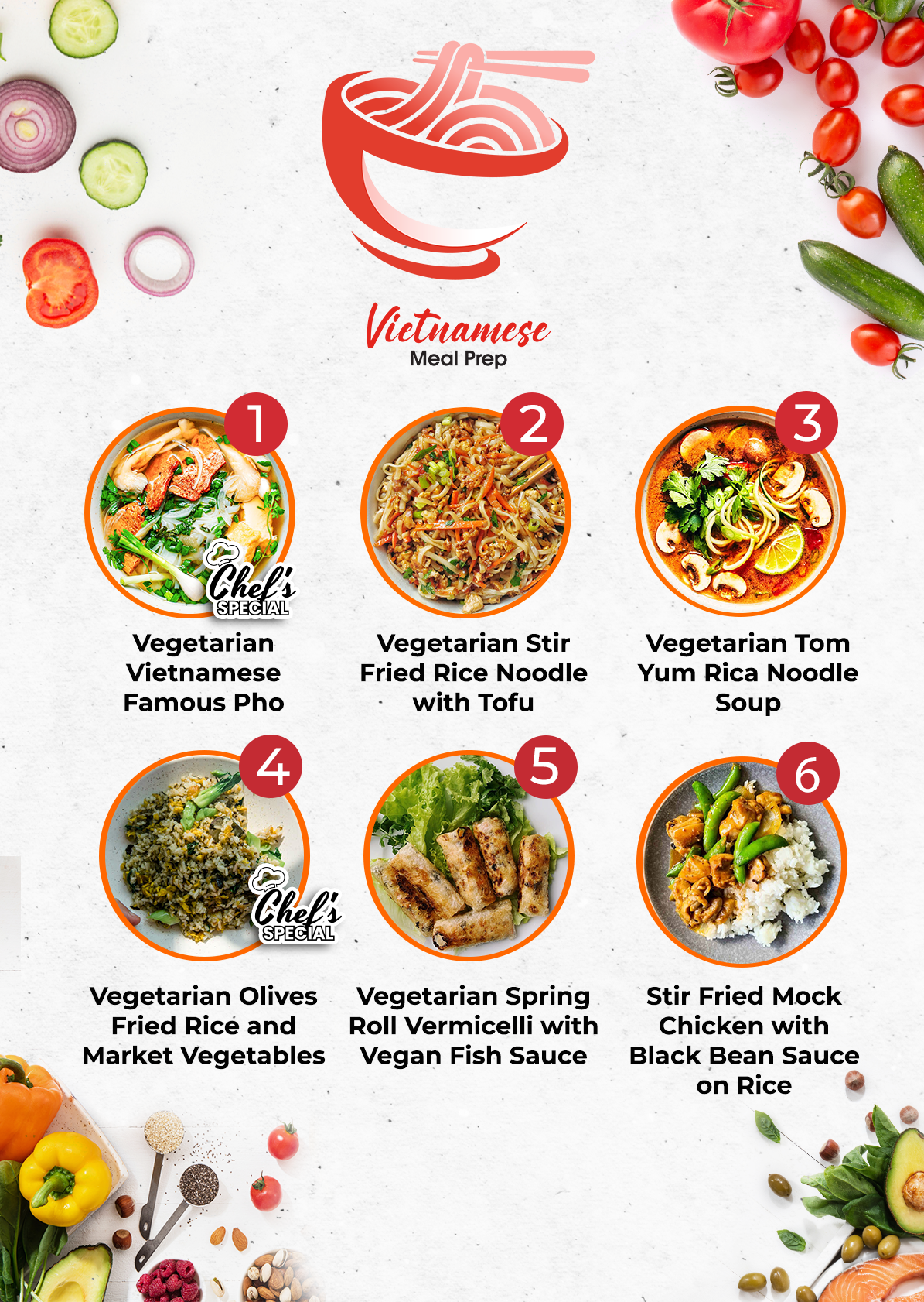 5 VEG MEALS PLAN